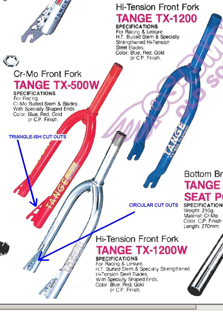 tange forks bmx